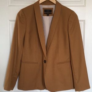 NWOT J Crew Parke Camel Wool Blazer, Size 6